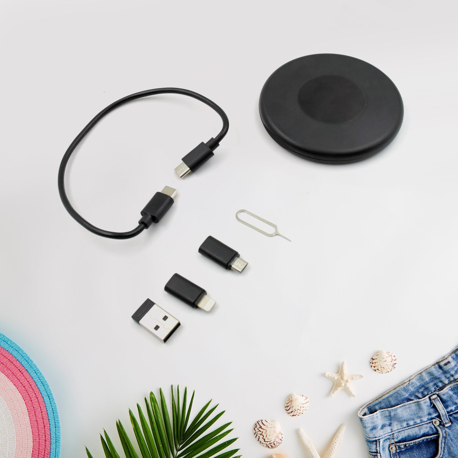 0377 Mini Multi-Functional Fast Charging Data Cable Set for Apple, Android, Type C Charging with Retrieve Card Pin,Round Storage Box,Compact and Portable, USB Data Cable Storage Box Travel Cable Set (5in1) 0377 Mini Multi-Functional Fast Charging Data Cable Set for Apple, Android, Type C Charging with Retrieve Card Pin,Round Storage Box,Compact and Portable, USB Data Cable Storage Box Travel Cable Set (5in1)